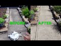 Easy way to clean concrete sidewalk and driveway. surface cleaner
