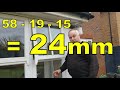 how to measure broken double glazing unit without removing 📏🆘