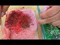 Pink vs Green - Mixing Makeup Eyeshadow Into Slime ASMR - My Best Slime Collection