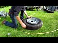 Seating a Car or Trailer Tire Bead Using a Bicycle Tube