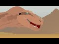 {[Prehistoric times]} Sub-adult Tyrannosaurus eating