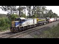 4K Aging EMD Locomotives Rescue a Stalled Grain Train at Warrenheip Bank