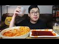 ASMR MUKBANGㅣCorn cheese fire noodles & Fire fried chickenㅣEATING SHOW