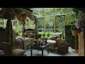 Cello Classics Playing From Another Room | Cosy Victorian Garden | ASMR | Soft Spring Rain
