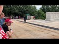 Changing of the guards at the Tomb Of The Unknown Soldier