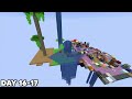 I Survived 100 Days on a MODDED LUCKY BLOCK in Minecraft Hardcore! [FULL MOVIE]