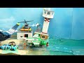 Many Deaths of 'OH NO' Guy - Wave Machine VS LEGO Minifigure - Lego Tsunami Dam Breach Experiments