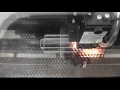 Laser cutting an acrylic template for seymour duncan sh-6 pickup.