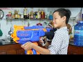 NERF GUN CHICKEN AND SUPER GUN INFINUS BATTLE