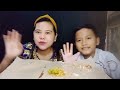 mukbang tumis kembang pepaya,ciken,sambel lalapan mentah #mukbang menu sederhana @EmiliyaAdinda