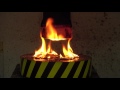 EXPERIMENT Glowing 1000 degree HYDRAULIC PRESS 100 TON vs SPARKLERS