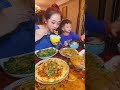 Eating Chinese Family Food