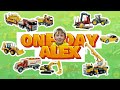 Build a NEW bridge from blocks for the Fuel Truck, Excavator, Tractor Children play with toys