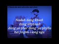 Jingim iong nga || pnar rap song || Lyrics || by || Embhahlangki Lyngdoh || Mihmyntdu