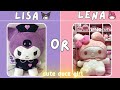 Lisa or lena Kuromi vs My melody edition #lisa #lena #lisaorlena  #kuromi #mymelody #viral  #sanrio