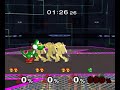 【SSBM TAS】3 Young Link vs Yoshi Handicap 9 Damage Ratio 0.5