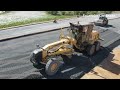 Great Powerful Bulldozer Cutting And Spreading Gravel Building Foundation New Ring Road Of Cambodia