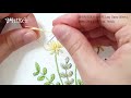 [프랑스자수] 초보자를 위한 간단한 꽃자수 | 기초 스티치 3가지로 완성했어요|Flower Embroidery for Beginners |hand work