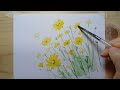 Thank You Jesus for the Yellow Wildflowers / Easy Watercolor for Beginners