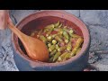 How to Make Delicious Meaty Okra Dish | From Garden to Table