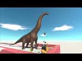 Carnivorous Dinosaurs and Herbivores Dinosaurs Battle in Tug of war - Animal Revolt Battle Simulator