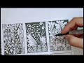 8 Zentangle Art For Beginners | ZentangleArt| Doodle Art