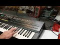 Yamaha DX7 II-D Keyboard test