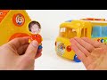Vídeo Educativo com brinquedos: Pororo, o Pequeno Pinguim — Ônibus Escolar e Caminhão de Bombeiros!