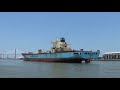 Container Ship Horn! Empty MAERSK UTAH Hits the Horn Heading Inbound to Port Savannah on 5/26/19