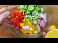💚How to make lettuce and cucumber salad at home | Diet vegetable salad for weight loss