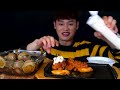 ASMR 따뜻한 쌀밥에 통스팸 마약계란장 처갓칩 슈프림 양념치킨 먹방~!! Rice With Spam Sweet Chicken Soy Sauce Egg MuKBang~!!