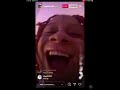 Trippie Redd listening to Fredo Bang on Instagram live 3-24-21