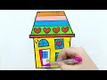 How to Draw a Beautiful Mini House 🏠 for Kids