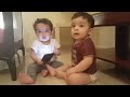 the ultimate funny baby fighting twins fight over phone sugar and strawberry