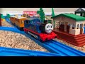 An AMAZING Plarail item - Plarail Thomas Unboxing and Review + Running session and Crash