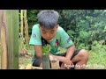 How did the orphan boy live alone for 15 days in the forest?