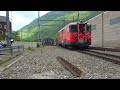 Arrival + shunting Matterhorn Gotthard Bahn 23 