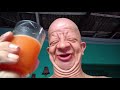 Bald Guy Drinks Orange Juice😂