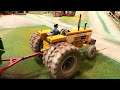 TRACTOR with 4 TRAILERS in TROUBLE on the Corleone Farm | rc farming