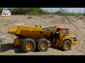 RC Truck Road work excavators dig #03