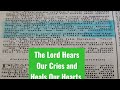 God Hears Your Cries! Let Him Heal You. #PrayingthePsalms