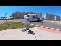 Longboard cruising Live Oak Point Port Charlotte Florida