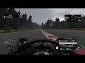 F1 2020 Game play. Pole lap at Spa in changing conditions