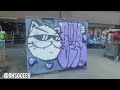 GRAFFITI THROWUP AND GRAFFITI CHARACTER  WITH OHSOCEEK