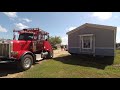 Moving Mobile Home From Tight Location With 115 Platypus & Truck Winch