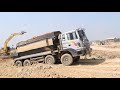 ឡានប៉ែនដឹកដីជាប់ផុង Dump Truck stuck - Hyundai Dump Truck 24Ton