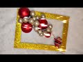 DIY HOW TO make Christmas decoration with Santa Clause and Christmas ornament TUTORIAL New Year 2022