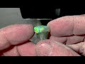 The best crystal opal I have ever cut —  just like the one my dad cut out of his opal mine