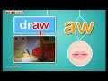 Digraphs AU & AW /aw/ Sound - Fast Phonics I Learn to Read with TurtleDiary.com - Science of Reading