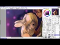 Speed Drawing Bunny Love (Paint Tool SAI) PART 2